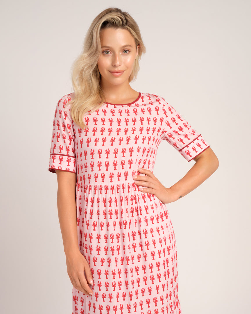 RUBY MAXI DRESS - LOBSTERS