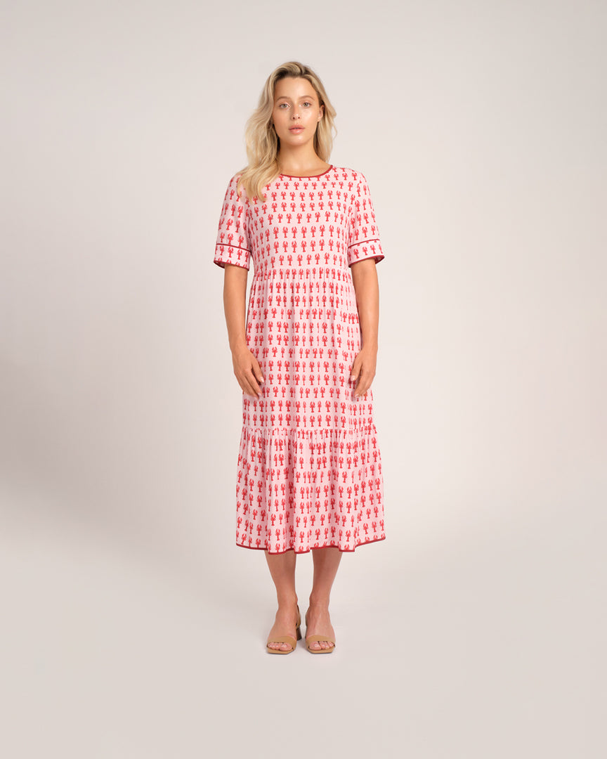 RUBY MAXI DRESS - LOBSTERS