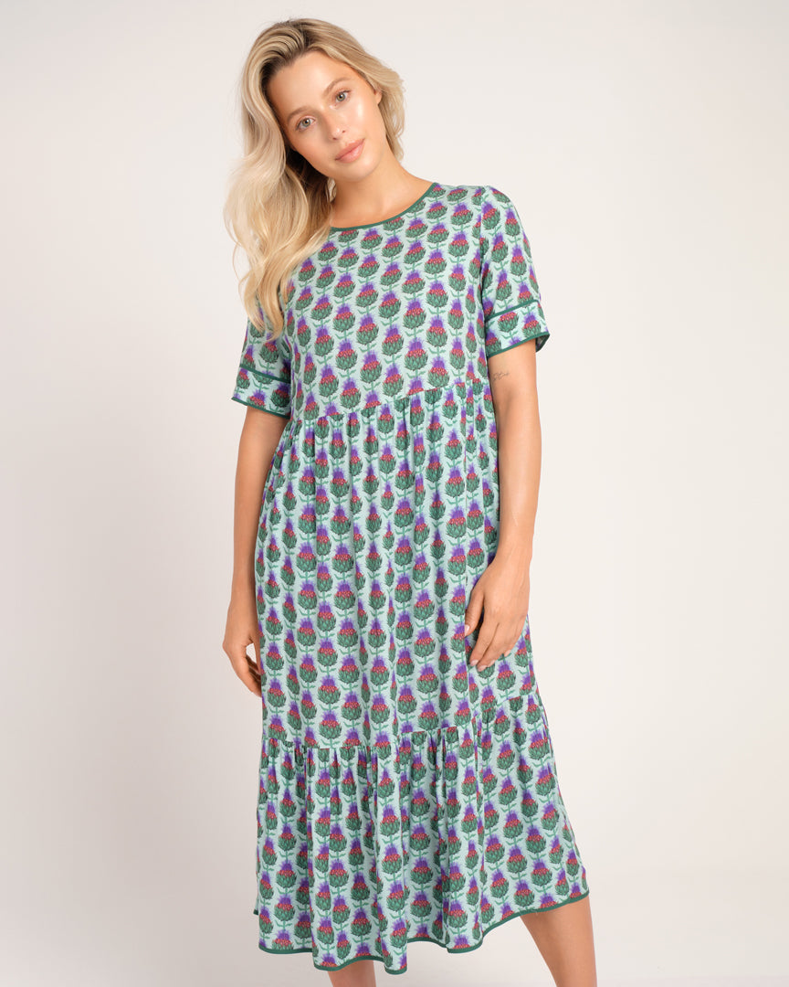 RUBY MAXI DRESS - THISTLE